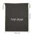 Hair Dryer Bags Drawstring Bag Hairdryer Container, 11.8 by 13.8 Inch(Cotton,Gray)...