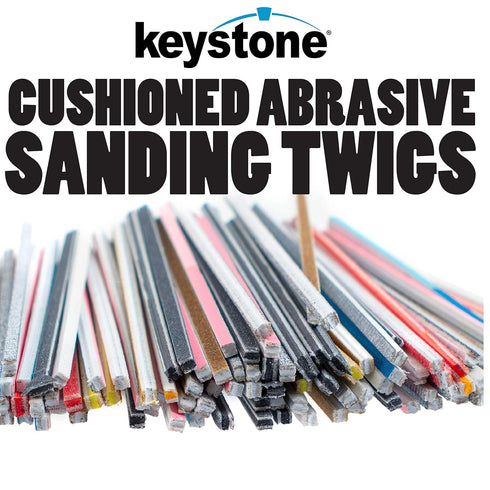 Keystone 100 Sanding Twigs or Sticks Ideal for Woodworking Hobby Arts Crafts Models Mixed Grits and Lengths Cushioned Abrasive (5 Pack)...