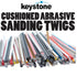 Keystone 100 Sanding Twigs or Sticks Ideal for Woodworking Hobby Arts Crafts Models Mixed Grits and Lengths Cushioned Abrasive (5 Pack)...