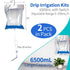 2PCS Extra Large 6500ML Drip Irrigation Bag with 0-250ML Per Hour Adjustable Flow, Self Automatic Watering System for Outdoor Gardening Plants and...