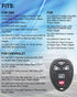 Key Fob for Chevy Traverse: for Chevy Suburban Tahoe,for 2008-2017 Bulck Enclave 2008-2013 Cadillac Escalade 2007-2009 Saturn Outlook,OUC60270 OUC...