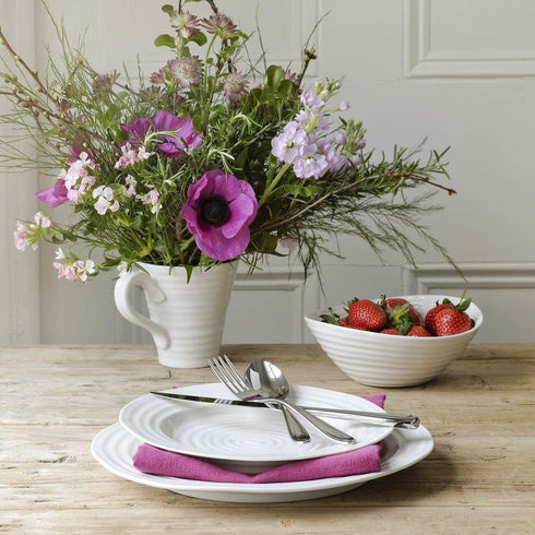 Portmeirion Sophie Conran White Round Platter | 12 Inch Porcelain Serving Tray for Appetizers, Snacks, and Sandwiches | Made from Fine Porcelain |...