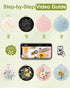 Santune 4 Pack Flower Embroidery Kit for Beginners Adults Cross Stitch Kits for Beginners Hand Embroidery with Plant Patterns and Instructions DIY...