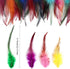 120pcs 5-7" Feathers for Crafts?Saddle Hackle Feather?Rooster Feathers Bulk for Wedding Home Party, Dream Catcher Supplies and DIY Crafts(12 color...
