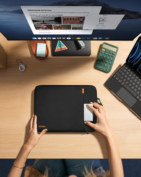 tomtoc 360 Protective Tablet Sleeve for iPad Pro 11-inch (M4), iPad Air 11-inch (M2) 2024, iPad Pro 11-in (4th/3rd/2nd/1st Gen) with Magic Keyboar...