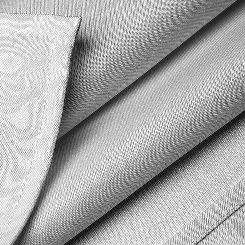 Lann's Linens - 90" x 132" Premium Tablecloth for Wedding/Banquet/Restaurant - Rectangular Polyester Fabric Table Cloth - Silver...