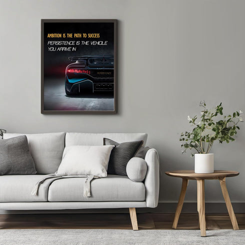 Posterizer 1 pcs-daily reminder- Ambition is the path to success-Motivational & Inspirational Art-Workplace & Office Art-Decor for Home & Office- ...