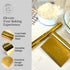 French Rolling Pin and Dough Scraper Set | Gold Bench Scraper Tool | Rolling Pin For Dough | Bread Making Accessories | Metal Bread Dough Cutter |...