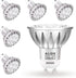 ALIDE GU10 Led Bulbs 5W 6000k Daylight White Dimmable,25W-35W Halogen Equivalent,MR16 GU10 Base AC120V Dimmable Led Spotlight Track Light Bulbs,45...