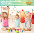Egg Shakers Maracas for Kids - 6 Pack - Natural, Wooden Musical Toy Percussion Instruments for Kids - Montessori Sound Making Shakers...