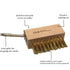 Moss Removal Deck Crevice Cleaning Tool- 2 Paver Brushes Tool for Weeding Between Pavers, Wire Brush with Weed Hook, Deck Cleaner, Crack Weeder, P...