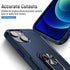 for iPhone 13 Mini Case for 13 Mini,with 360° Rotatable Ring Magnetic Ring Holder,Drop Resistant, Heavy Duty Shockproof Case,for 13 Mini Case, Blu...