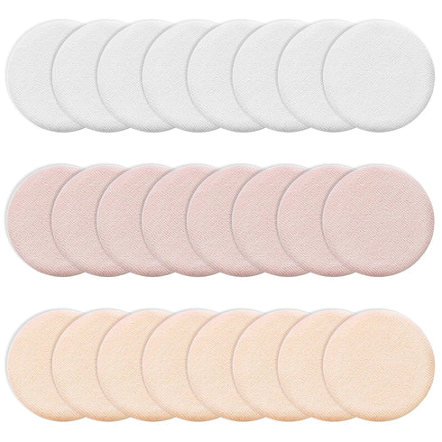 24Pcs Powder Puff Cotton Round Makeup Puff Pads with Strap Face Powder Puffs for Loose and Foundation Cosmetics Sponge Powder Puffs...
