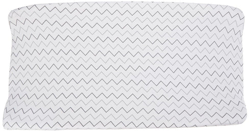 American Baby Company 2 Pack Printed 100% Cotton Knit Fitted Contoured Changing Table Pad Cover - Compatible with Mika Micky Bassinet, Gray Stars ...