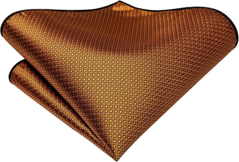 Dubulle Mens Paisely Silk Tie for Men Necktie and Pocket Square Set...