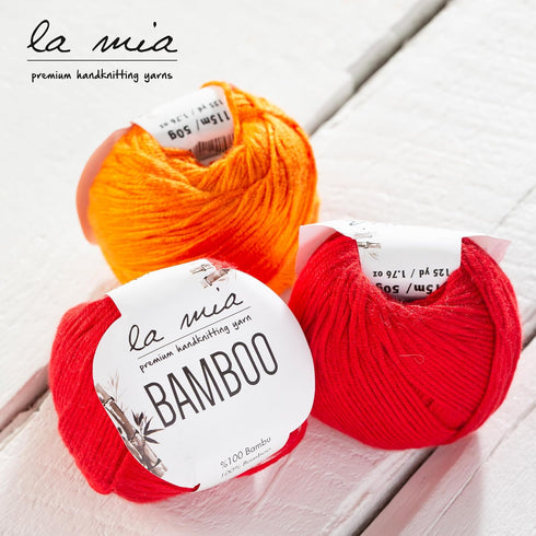 1 Skein La Mia Bamboo, 100% Bamboo, Each 1.76 Oz (50g) / 125 Yrds (115 m), 3 : Light-Dk, Pink L057......