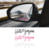 3Pcs Hello Gorgeous Car Rearview Mirror Decals, Vanity Mirror Stickers, Cute Window Vinyl Decal, Car Decal for Women, Fancy Girl Car Accessories...