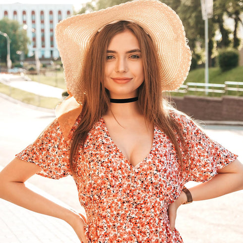 Black Choker Necklace Classic Plain Black Choker Velvet Choker Necklace Gothic Jewelry for Women...