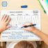SCRIBBLEDO Place Value Board 9" x 12" Double Sided Dry Erase Boards for Kids for Teaching Place Values from Billions to Decimal Numbers Math Manip...