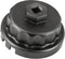 Oil Filter Wrench for Toyota and Lexus - Fits 2.5-5.7L Engines with 64mm Cartridge Style Oil Filter System - 4 Slots for Easy Removal...