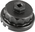 Oil Filter Wrench for Toyota and Lexus - Fits 2.5-5.7L Engines with 64mm Cartridge Style Oil Filter System - 4 Slots for Easy Removal...