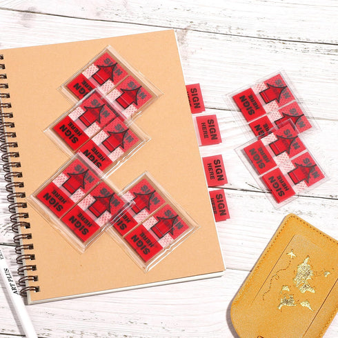 1500pcs/30 Packs Sign Here Tabs, Sign Here Stickers with Arrow Symbols, Sign Here Sticky Notes Arrow Tabs Sign Here Flags for Reminder Office Scho...