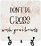 Bathroom Desk Decor, Don't Be Gross Wash Your Hands Sign With Iron Stand, Funny Bathroom Gifts For Women Men, Bathroom Quote Sign For Farmhouse Ho...