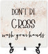 Bathroom Desk Decor, Don't Be Gross Wash Your Hands Sign With Iron Stand, Funny Bathroom Gifts For Women Men, Bathroom Quote Sign For Farmhouse Ho...
