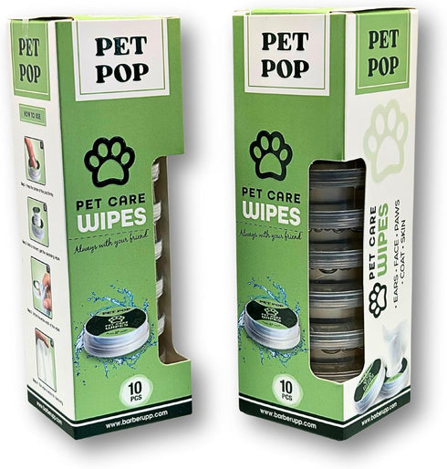 Pet Wipes for Dogs - Travel-Friendly Dog Paw Wipes - Dog Wipes Cleaning Deodorizing - Puppy Wipe Set - Scented Doggie Grooming Non-Wet Wipes - 2 x...