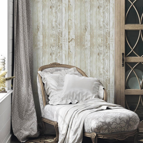 Abyssaly Peel and Stick Wallpaper 17.71 in X 18 ft Self-Adhesive Removable Wood Wallpaper Decorative Wall Easy to Clean for Home Decoration and Fu...