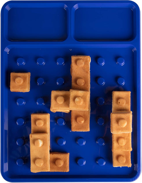 Brick Building Construction Eating Plate - Stack & Build Your Brick-Shaped Waffles on Fun Novelty Plate - as Seen on Kickstarter - Fun Gift, Waffl...