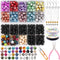 JOJOPLAY Lava Beads and Natural Stone Beads Kit with Jewelry Finding Spacer Beads for Bracelet Necklace Jewelry Making DIY Crafts Supplies (1150Pc...