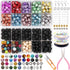 JOJOPLAY Lava Beads and Natural Stone Beads Kit with Jewelry Finding Spacer Beads for Bracelet Necklace Jewelry Making DIY Crafts Supplies (1150Pc...