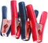 NOYITO Alligator Clips 2 Black 2 Red Metal Spring Durable 50A 75A 100A for Battery Electric Test Clips Lead Probe Alligator Clamps (100A, Black Re...