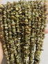 5-8mm Natural Green Garnet Gemstone Chips Healing Gravel Bracelets Necklace Kit Irregular Tumble Stone Beads DIY Crafts Design Jewelry Making 32"...