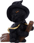 Nemesis Now Tabitha Small Witches Familiar Black Cat and Broomstick Figurine, 11cm...