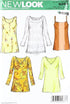 New Look Sewing Pattern 6086 Misses Tops, Size A (10-12-14-16-18-20-22)...