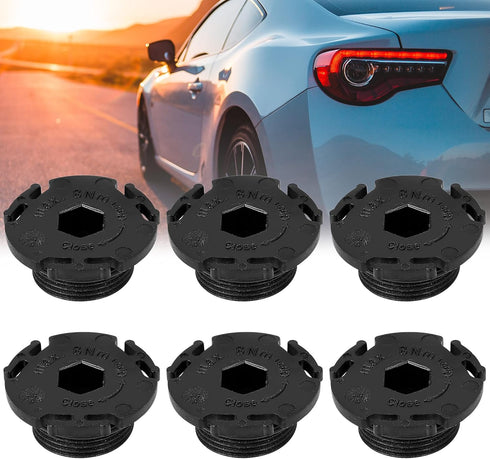 X AUTOHAUX 6pcs ABS Car Engine Oil Drain Plug Replacement 11137605018...