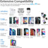 15W Wireless Charger Wireless Charging Pad for Samsung S23/S23+/S22/S22+/S21/S20/S20+/S10/Note10/Note9 Wireless Charger for iPhone 15/14/13/12/11/...