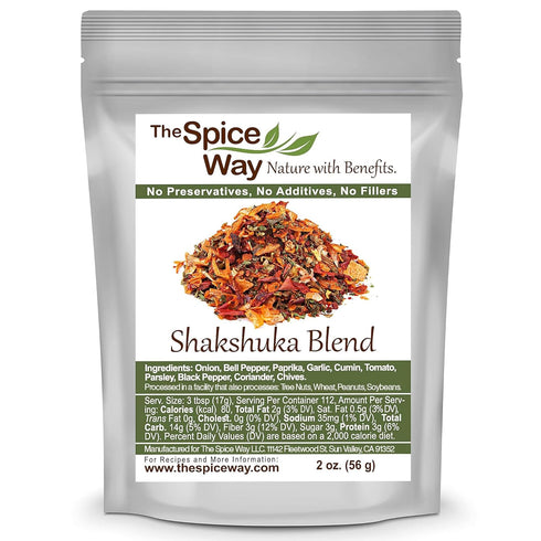 The Spice Way -"Shakshuka" Spice Blend - Recipe Inside - Gourmet Spice Blend Unique Middle Eastern Mix No Preservatives, No Additives, Just Spices...
