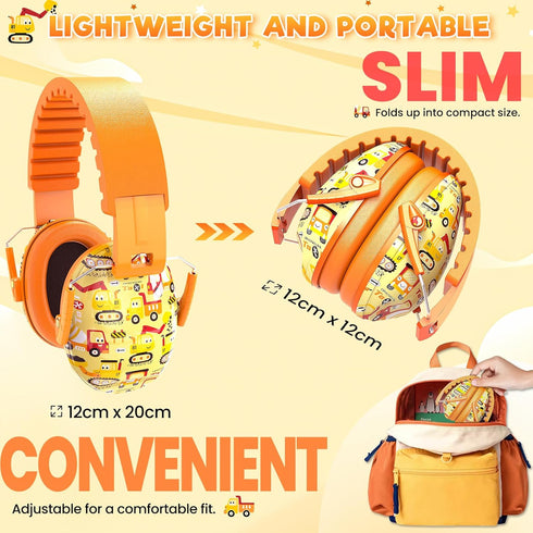 RIIKUNTEK Noise Cancelling Headphones for Kids, SNR 27dB Kids Ear Protection for Toddlers, Teens, Autism, Hearing Protection Safety Earmuffs for C...