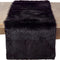 Faux Fur Design Table Runner, 15"x72", Black...
