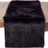 Faux Fur Design Table Runner, 15"x72", Black...