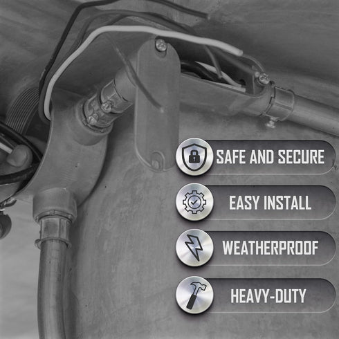 TayMac RLB100 Threaded LB Conduit Body, Die Cast Aluminum, Stamped Steel Cover, 1-Inch, Gray...