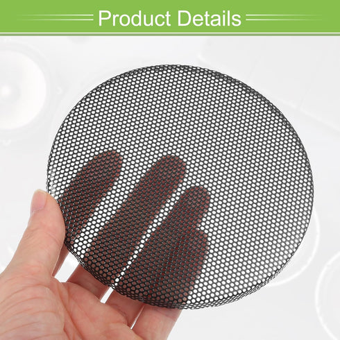 ACROPIX Universal 4.5 Inch Speaker Grills Mesh for Audio Subwoofer 120x6.5mm Grille without Frame Black - Pack of 2......