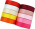 5/8 Inch Wide Solid Color Double Sided Polyester Satin Ribbon 20 Colors X 2 Yard Each Total 40 Yds Per Package...