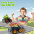 Oriate Dinosaur Monster Truck Triceratops and Carnotaurus Car Toys for Kids 3-5, Dino Stunt Race Push and Go Car, Outdoor Toys for Toddlers Boys G...