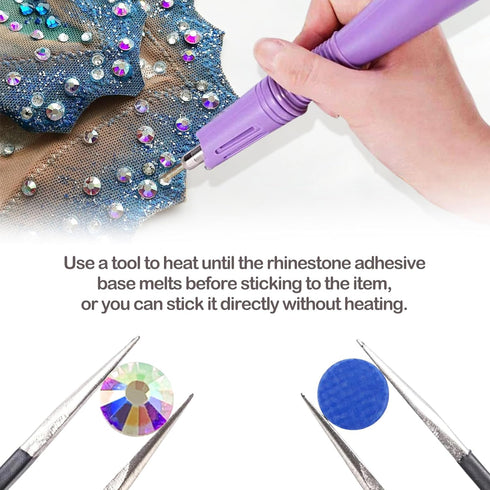Queenme 2880pcs SS10 AB Hotfix Rhinestones Flatback Crystals for Clothes Shoes Crafts Hot Fix Round Glass Gems Stones Flat Back Iron on Rhinestone...