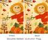 Happy Fall Garden Flags,Double Sided Autumn Flag Scarecrow Harvest Pumpkin Yard Decorations Fall House Flags 12 x 18 Inch Small Fall Yard Garden F...