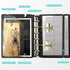 CAGIE A7 Small Binder Notebook with Removable Pages Hardcover Spiral Refillable Notebooks for Note Taking Pocket Notebook with Planning Square Rul...